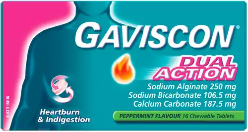 Gaviscon Dual Action Chewable Tablets