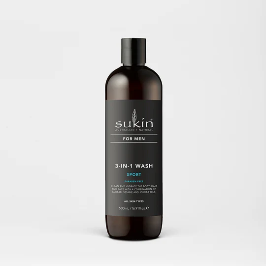 Sukin For Men 3-in-1 Body Wash 500mL