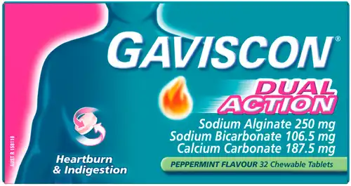 Gaviscon Dual Action Chewable Tablets