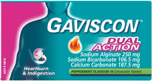 Gaviscon Dual Action Chewable Tablets