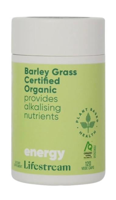 Lifestream Barley Grass Certified Organic Vegecapsules 120