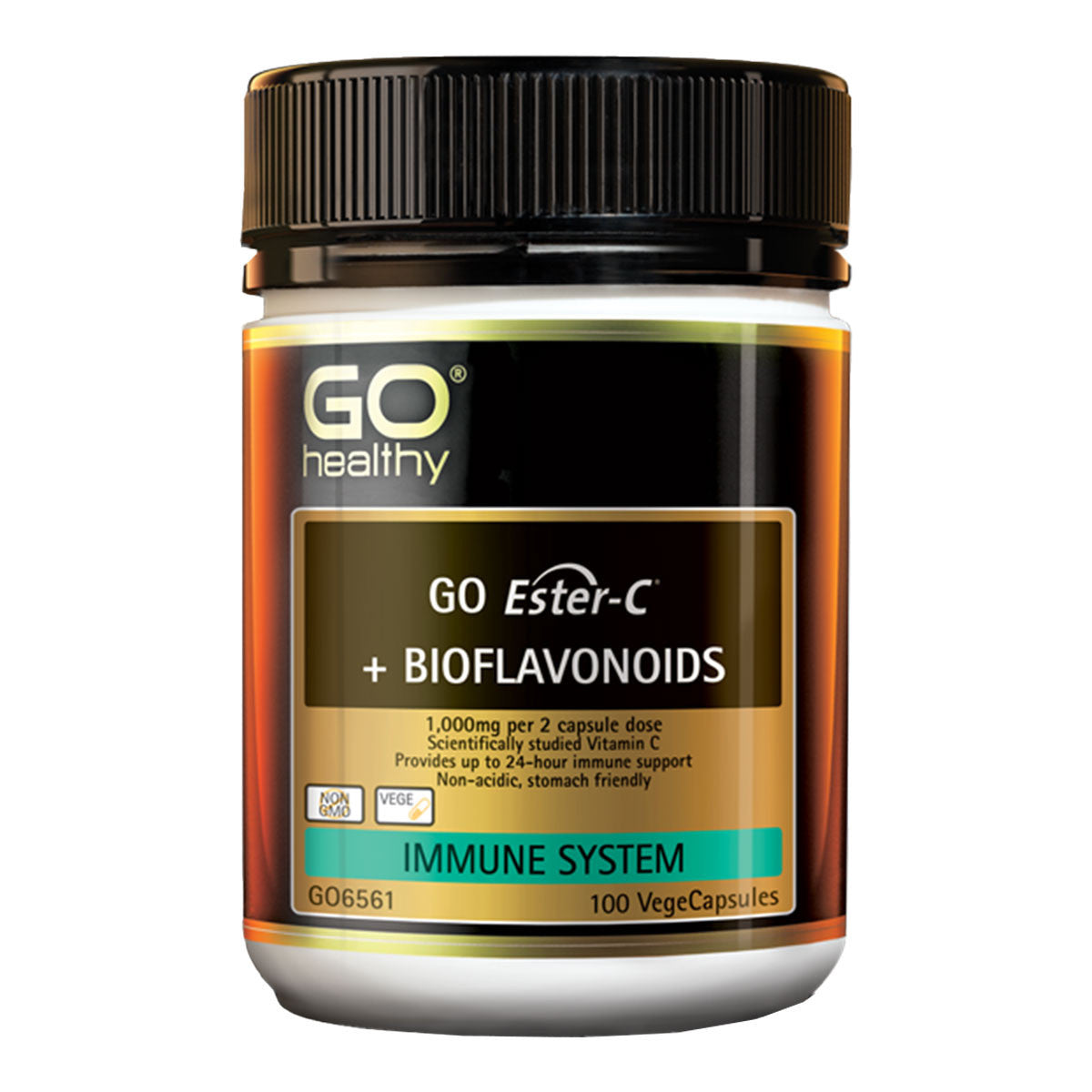 Go Healthy Go Ester-C + Bioflavonoids VegeCapsules 100