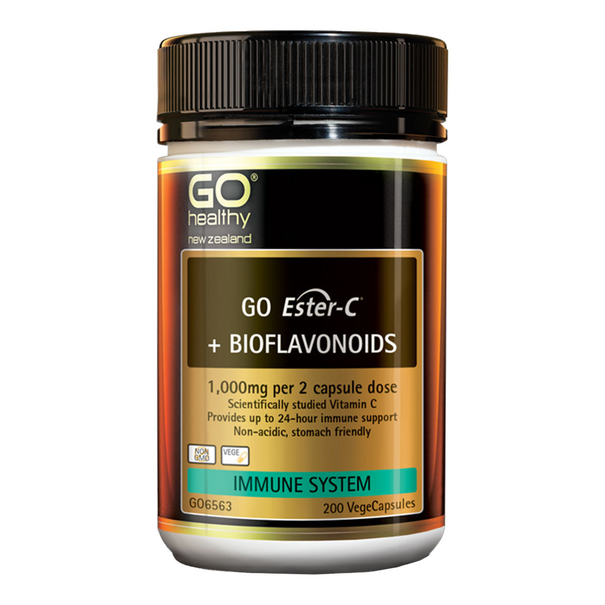 Go Healthy Go Ester-C + Bioflavonoids VegeCapsules 200