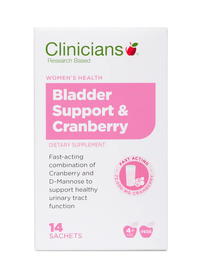 Clinicians Bladder Support & Cranberry Sachets 14