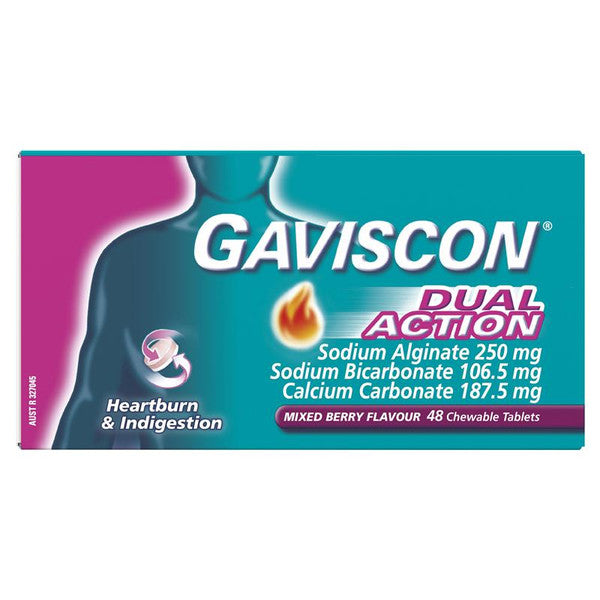 Gaviscon Dual Action Chewable Tablets