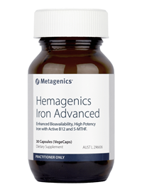 Metagenics Hemagenics Iron Advanced Vegecapsules 30