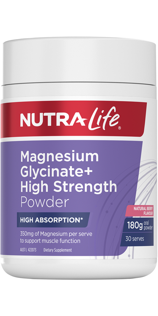 Nutra-Life Magnesium Glycinate+ High Strength Powder 180g