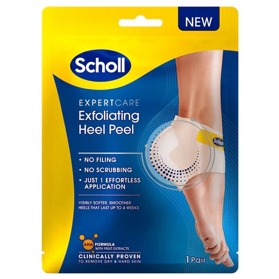 Scholl ExpertCare Exfoliating Heel Peel Pair 1