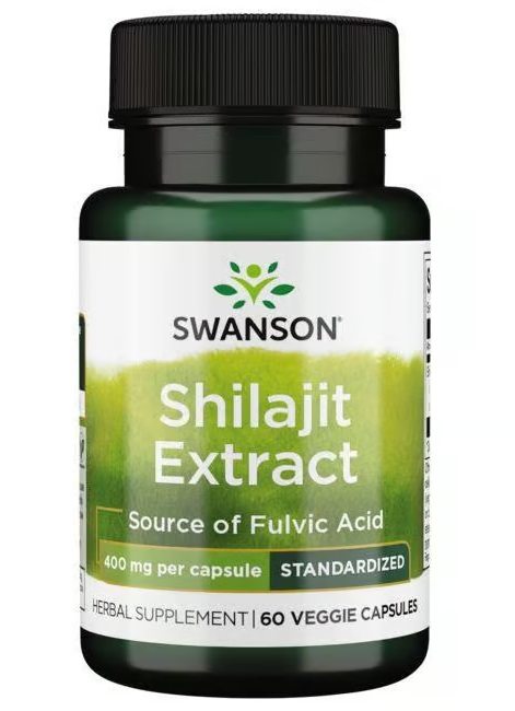 Swanson Shilajit Extract 400mg Capsules 60