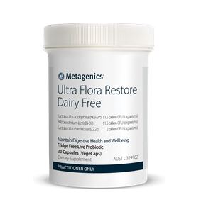 Metagenics Ultra Flora Restore Dairy Free VegeCapsules 30