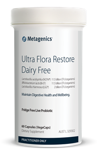 Metagenics Ultra Flora Restore Dairy Free VegeCapsules 60