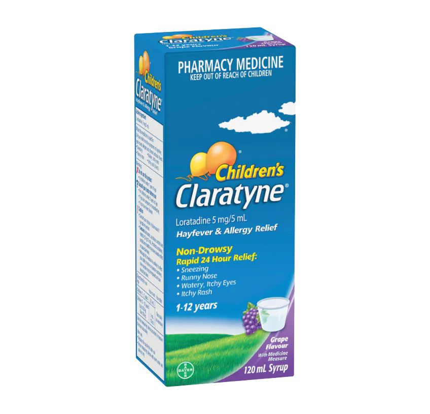 Children’s Claratyne Grape Syrup 120mL