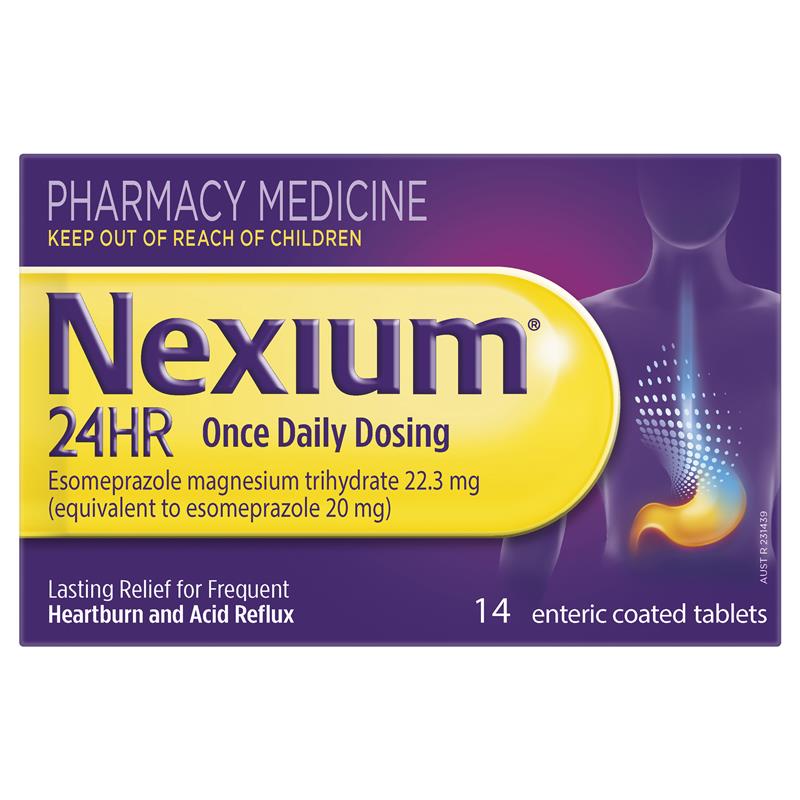 Nexium 24hr esomeprazole tablets 14