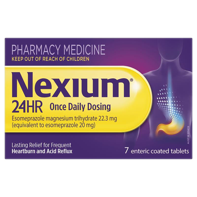 Nexium 24hr esomeprazole tablets 7